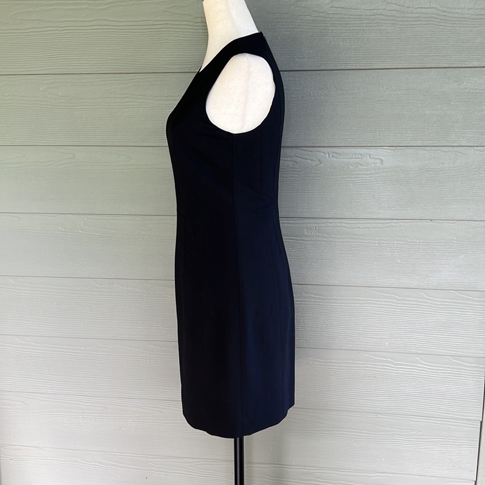 Theory Wool Blend “Taline” Sleeveless Sheath Dress View 4